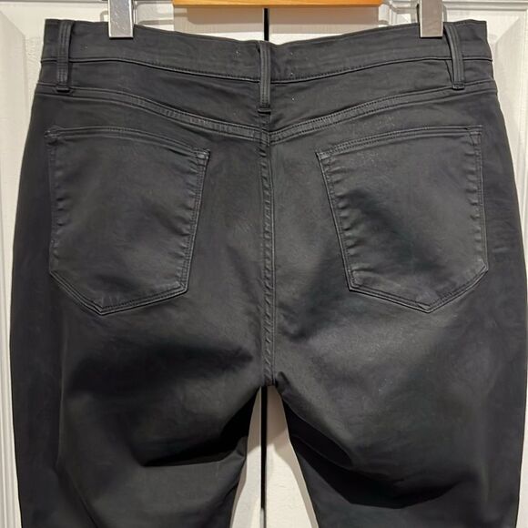 Frame Le High Skinny Black Coated Jeans Pants Size 31 - Picture 7 of 11